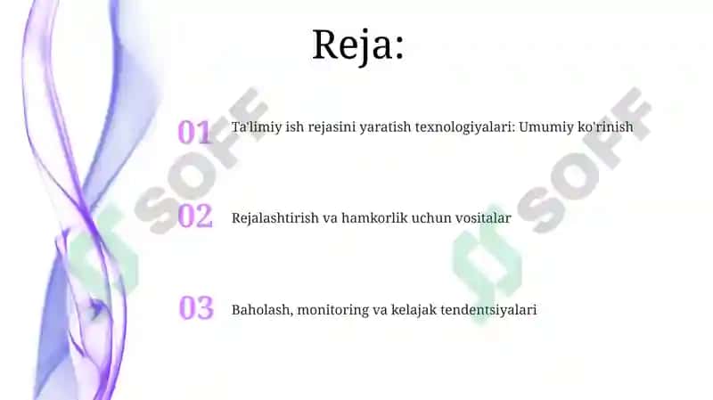 Tarbiyaviy Ish Rejasini Yaratish Texnologiyasi 2