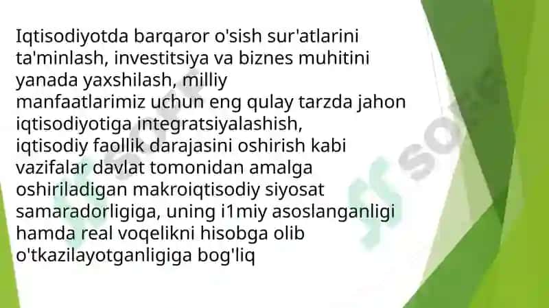 Makroiqtisodiy modellar. Asosiy makroiqtisodiy modellarning qiyosiy tahlili 2