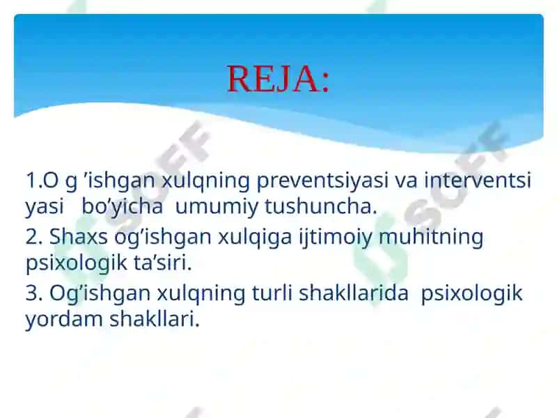 Shaxsog'ishganaxloqining preventsiyasi va interventsiyasi 2