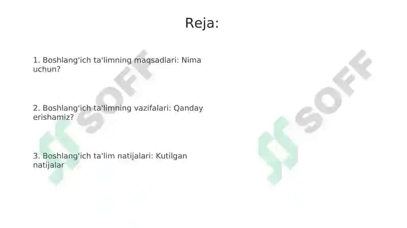 Boshlang‘ich ta’limning maqsad va vazifalari 2