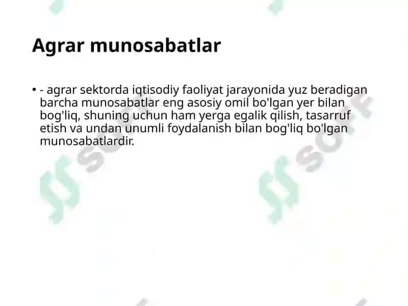Agrar munosabatlar va agrobiznes 2