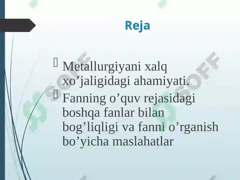 Metallurgiyaga kirish 2