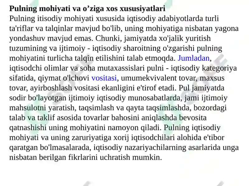 Pulning funksiyalari 2