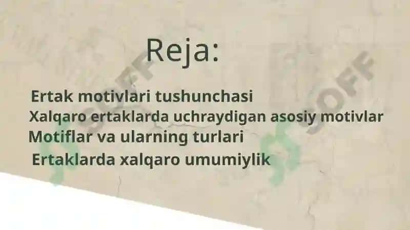 Xalqaro Ertak Motivlari 2