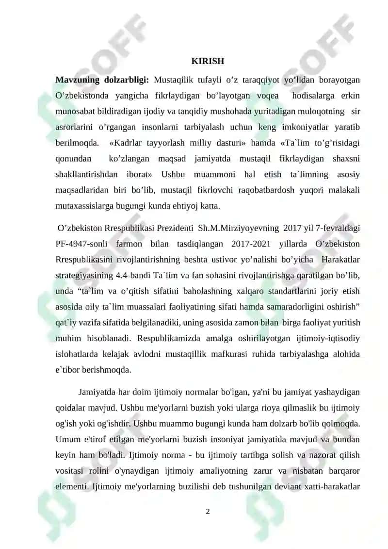 Bola xulqining buzilish omillari 2