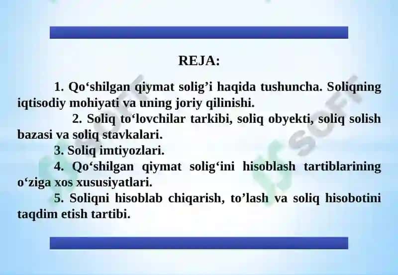 Qo‘shilgan qiymat solig‘ini hisoblash tartiblarining o‘ziga xos xususiyatlari 2