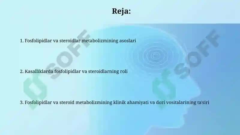 Fosfolipid va steroid metabolizmi 2