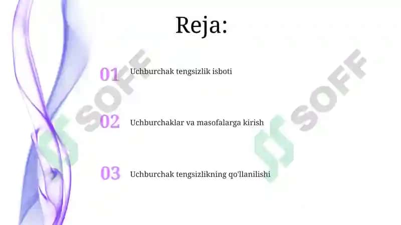 Uchburchak tengsizligi 2