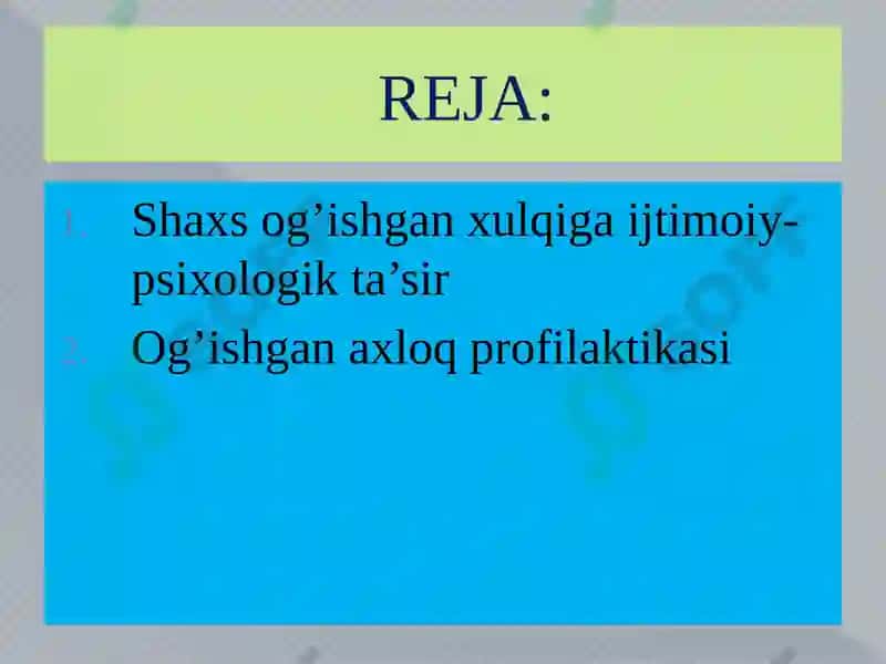 Shaxsning Og'ishgan Axloqiy G'aiji Timoiy-Psixologik Ta'sir 2