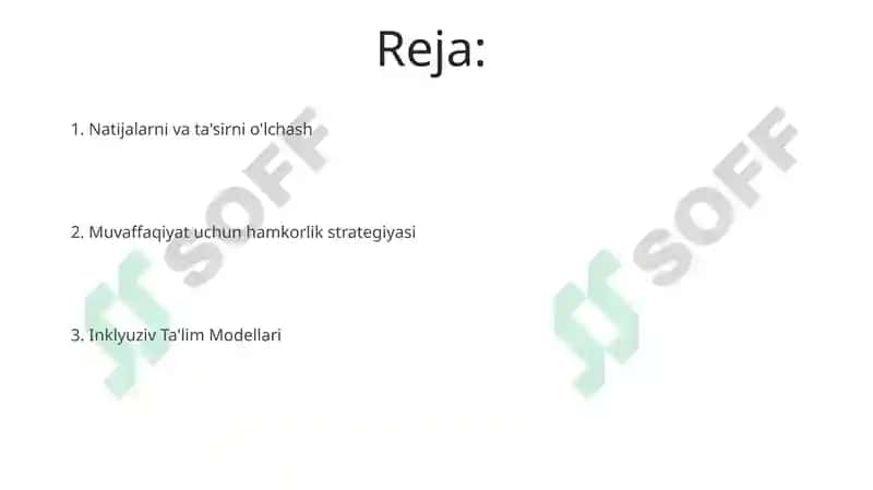 Inklyuziv Ta'lim Modellari 2