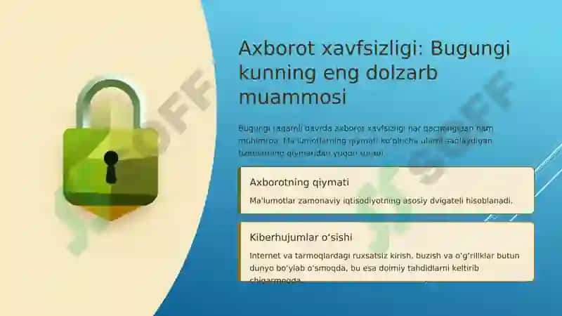 Axborot xavfsizligi: Bugungi kunning eng dolzarb muammosi 2