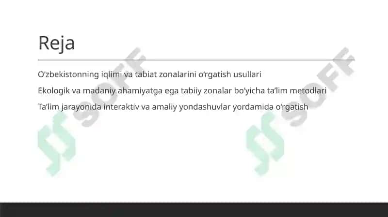 Oʻzbekiston iqlimi va tabiat zonalari xaqida dars oʻtish usullari 2
