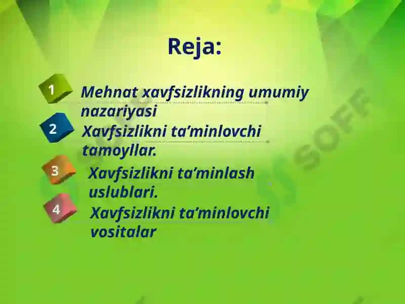 XAVFSIZLIKNI TA'MINLASH TAMOYILLARI VA USLUBLARI 2