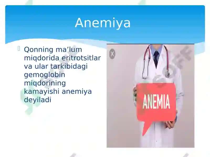 Bolalarda qon yaratish a’zolarini jarohatlanish semiotikasi va sindromlari 2