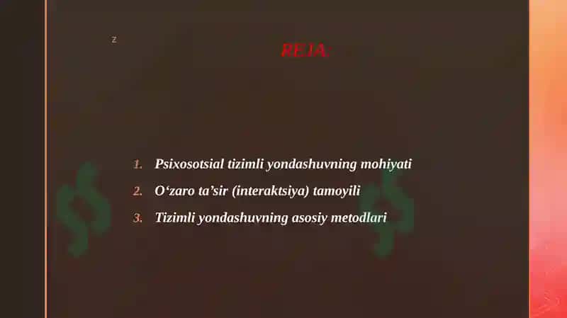 Oilalar bilan ishlashda psixosotsial tizimli yondashuv 2