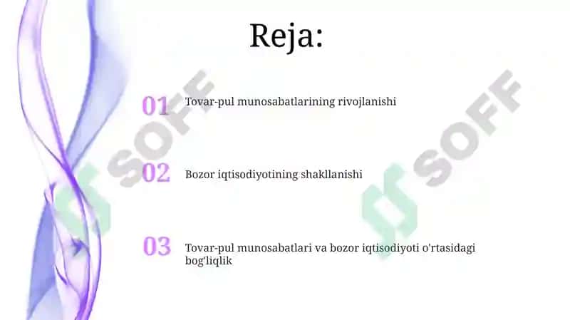 Tovar-pul munosabatlarining rivojlanishi 2