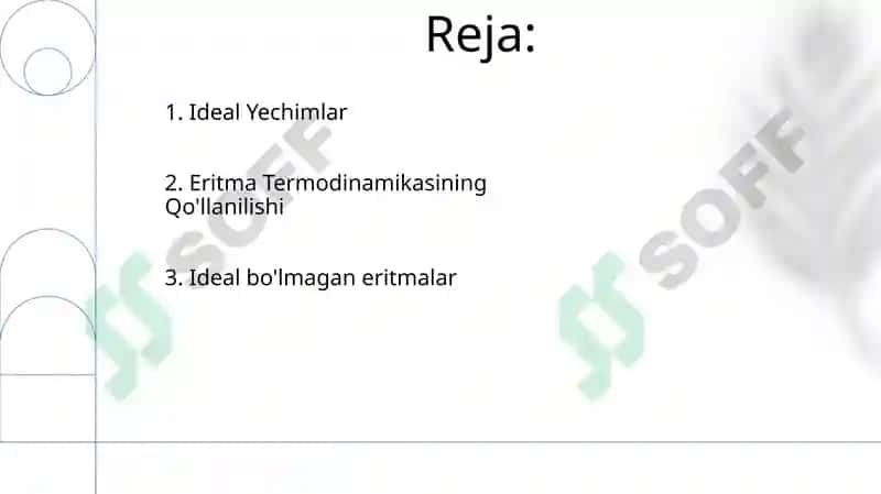 Suyultirilgan eritmalarning termodinamikasi 2
