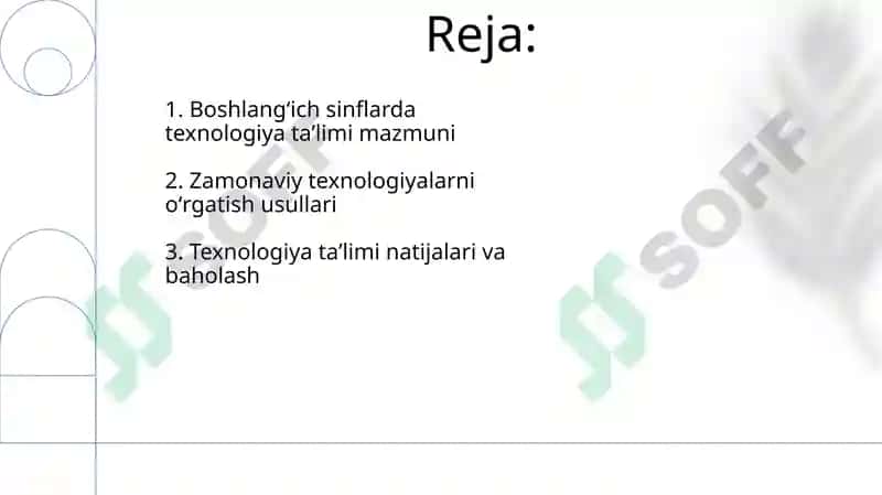 Boshlangʻich sinflarda texnologiya taʼlimining mazmuni 2