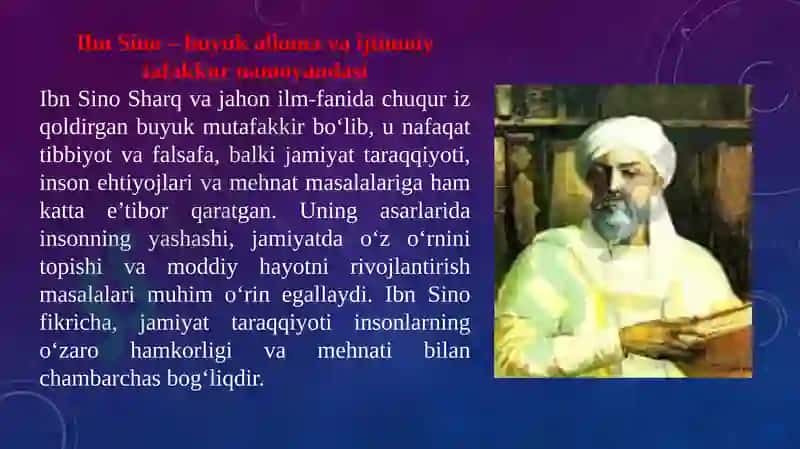 Ibn Sino va asarlarida extiyoj, mehnat taqsimoti va mehnat qurollarining ahamiyati 2