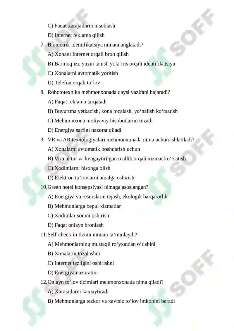 MEHMONXONA XIZMATLARINI INNOVATSION RIVOJLANISHI 2