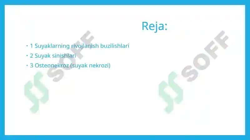 Suyaklarning rivojlanish-buzilishlari 2