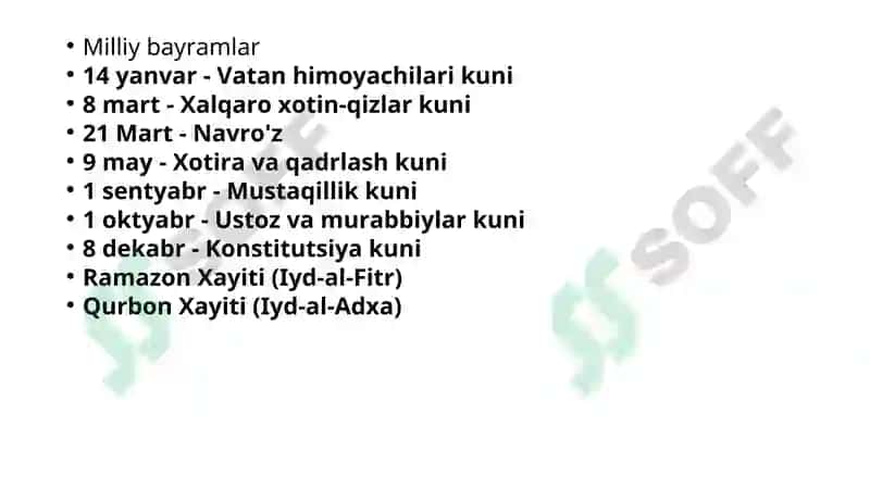 Milliy bayramlar va an’analar asosida ommaviy tadbirlar o’tkazish 2