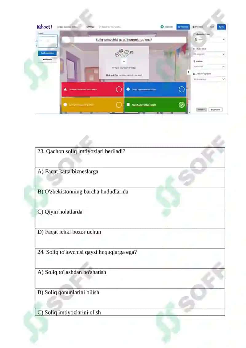 Soliq to'lovchisi huquqlari 2