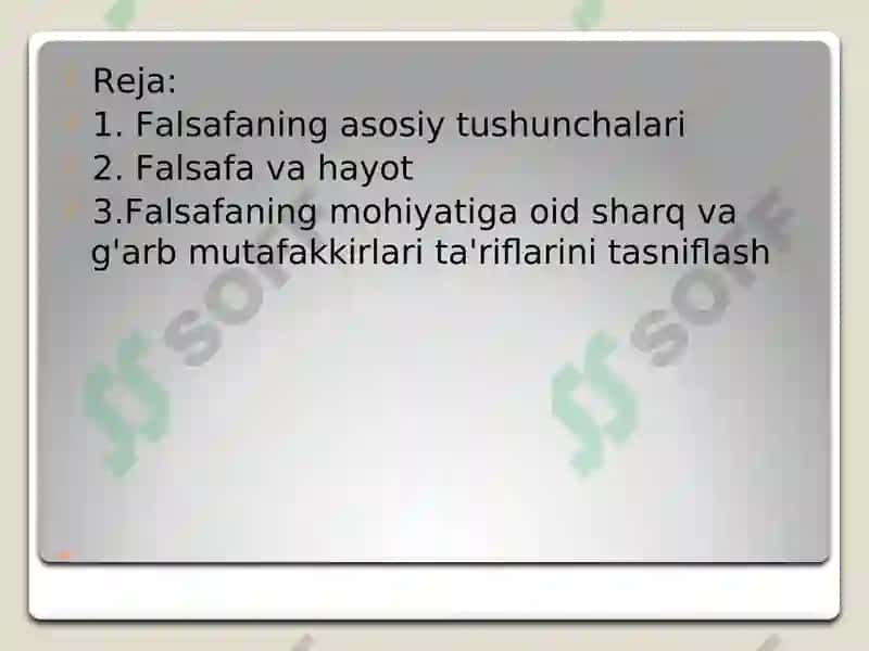 Falsafaning mohiyati va tarixi 2
