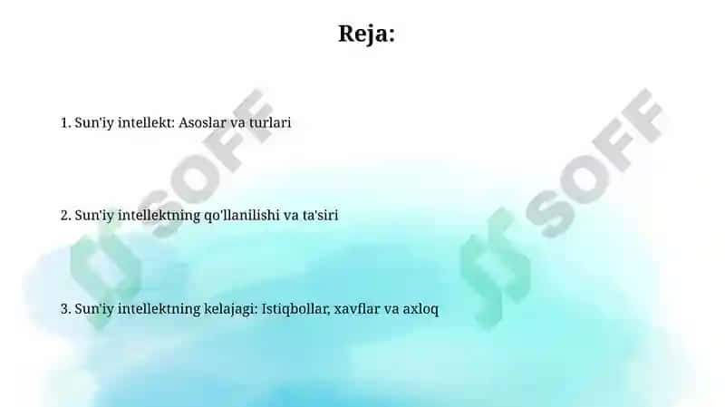 Sun'iy intellekt: Asoslar va tushunchalar 2