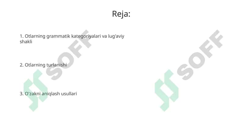 Otning grammatik kategoriyalari 2