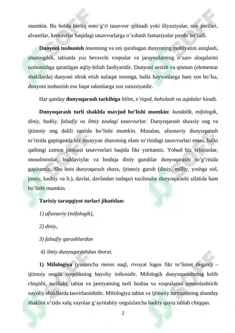 O`QUVCHILARDA ILMIY DUNYOQARASHNI SHAKLLANTIRISH 2