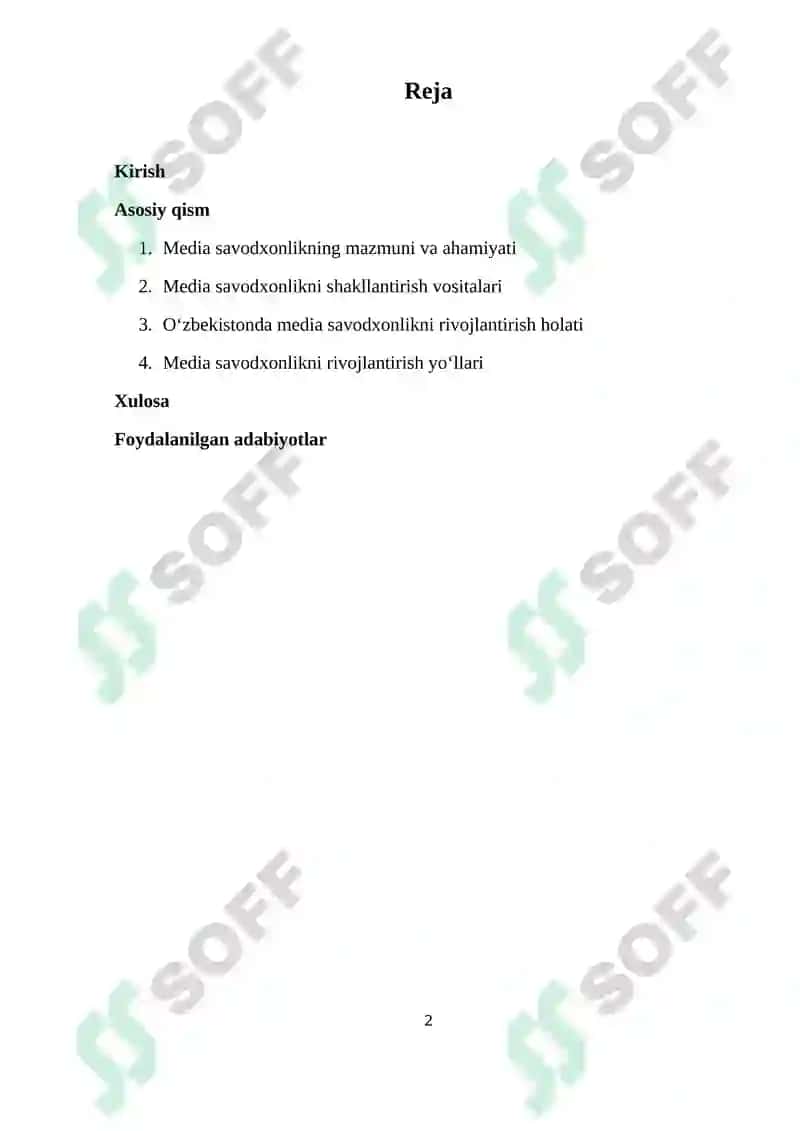 Media savodxonlikni rivojlantirish yo'llari 2