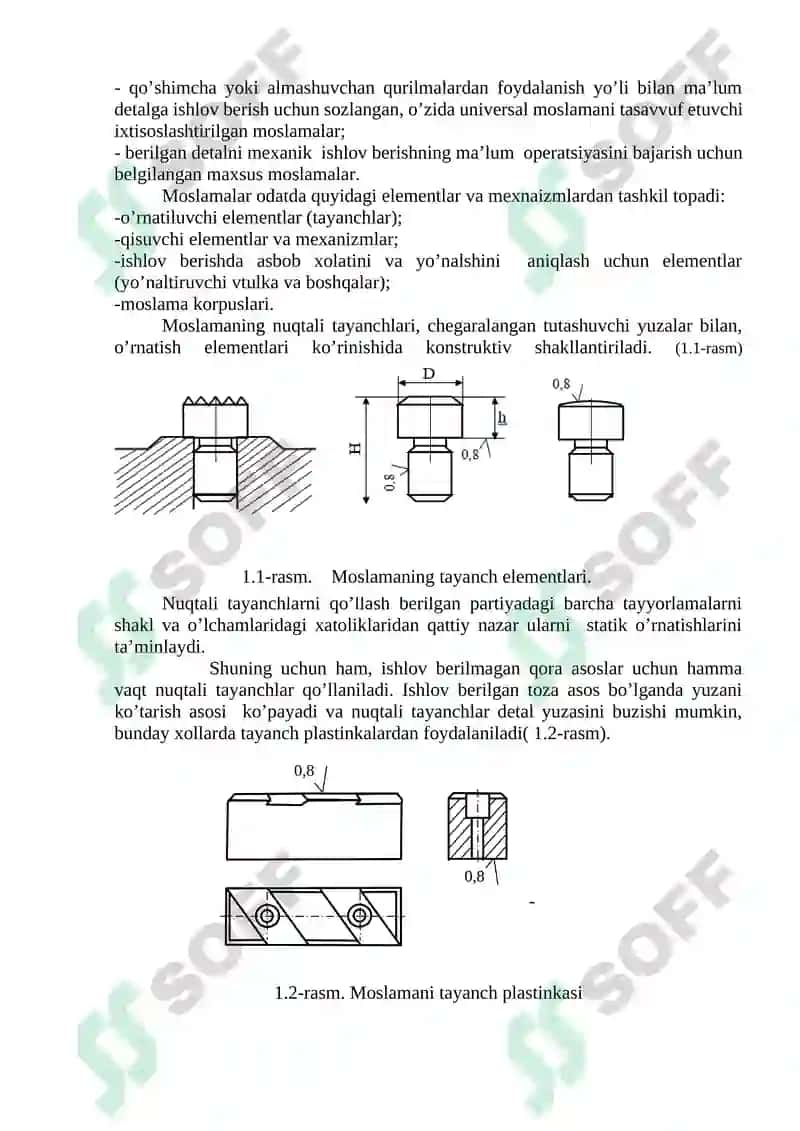 DASTGOH MOSLAMALARI TO‘G‘RISIDA UMUMIY MA’LUMOT 1.UNIVERSAL, IXTISOSLASHTIRILGAN VA MAXSUS MOSLAMALAR. 2