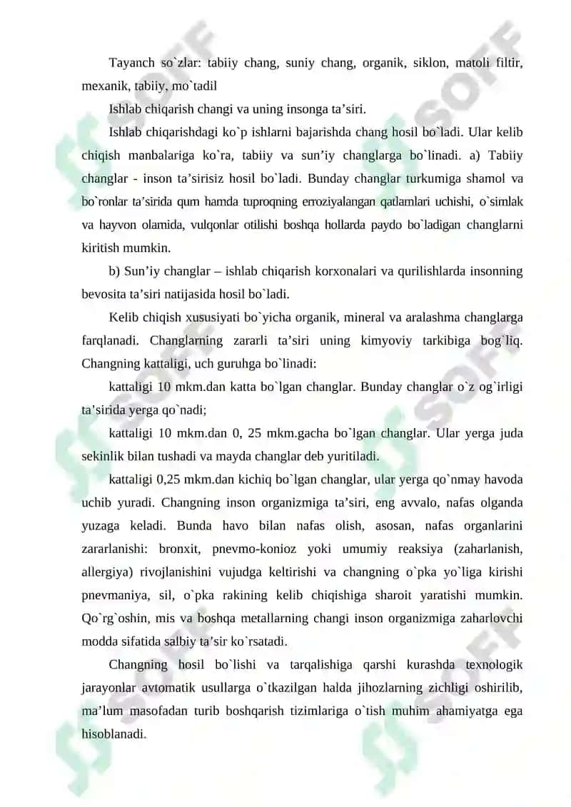 Ishlab chiqarish jarayonlarida zararli omillar va ulardan himoyalanish tadbirlari 2