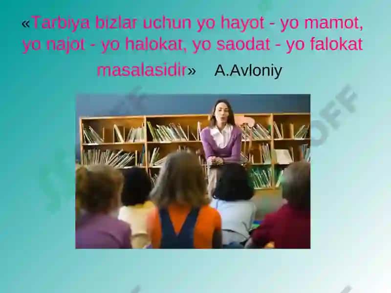 Tarbiyaviy ishlarning o’quvchi tarbiyasiga ta’siri 2