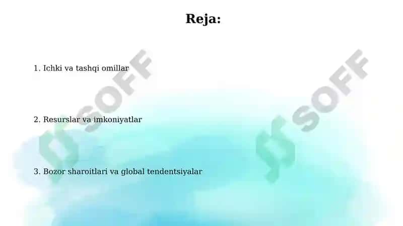 Inavatsion faoliyatni tashkil etishga ta'sir etuvchi omillar 2