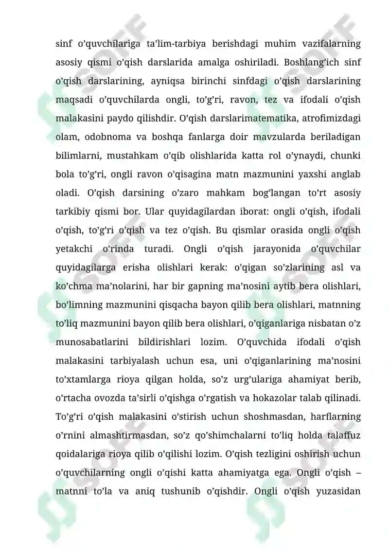 O’qish va yozuvida kamchiligi bo’lgan o’quvchilarda fonematik eshituvni rivojlantirishga oid logopedik ishlar 2