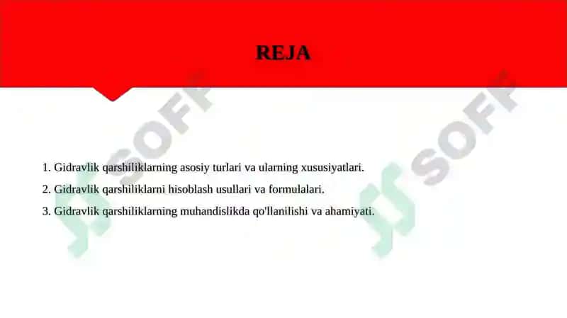 Gidravlik qarshiliklar 2