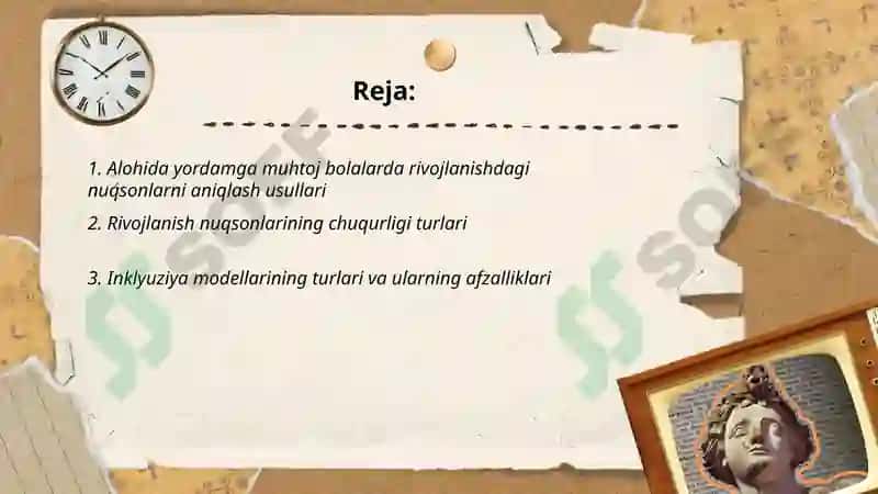 Alohida yordamga muhtoj bolalarda rivojlanishdagi nuqsonning chuqurligi va tuzilishiga qarab inklyuziya moddellarini tanlash 2