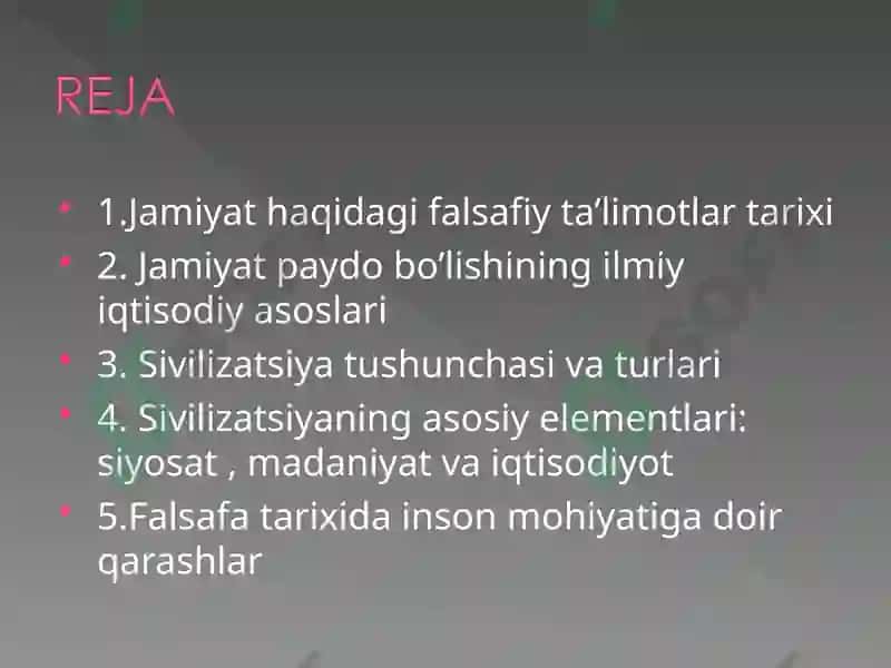Жамият фалсафаси ва инсон борлиғи 2