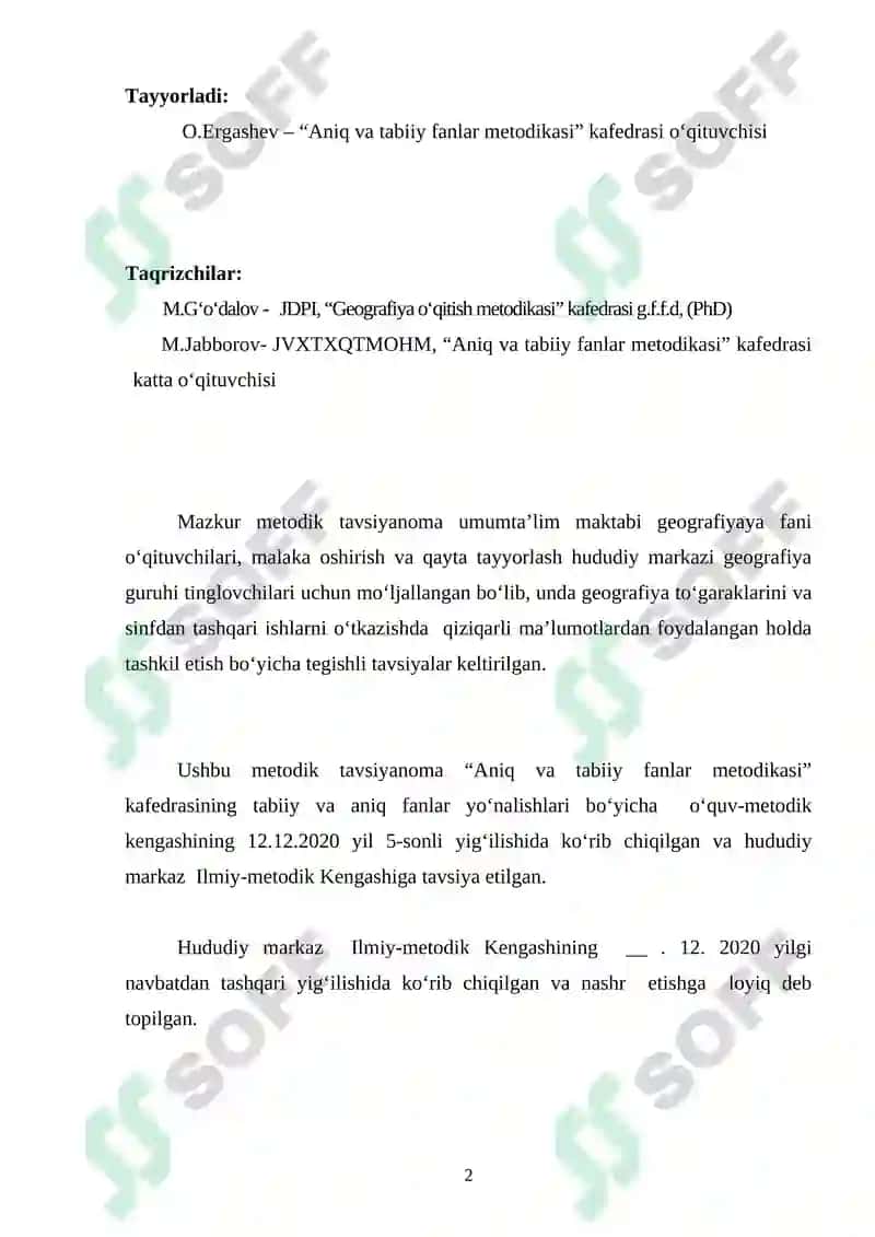 Maktab o‘quvchilari uchun to‘garak mashg‘ulotlarini tashkil etish metodlari 2