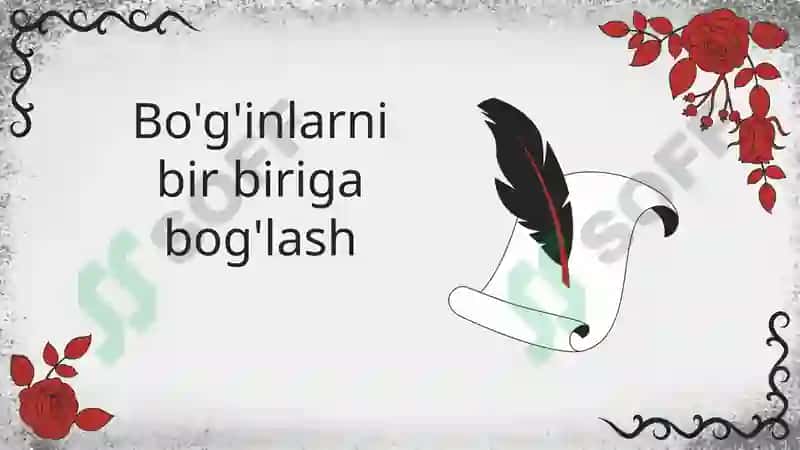 Bo'g'inlarni bir-biriga bog'lash 2