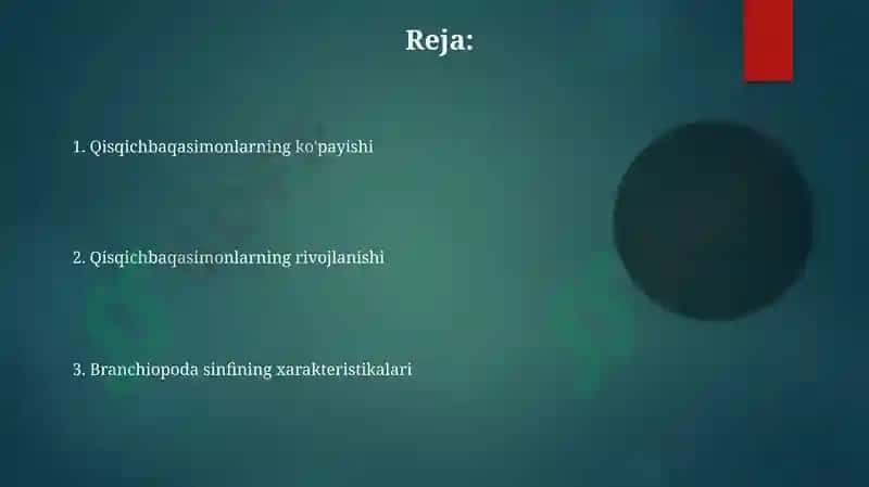 Qisqichbaqasimonlarning Kopayishi va Rivojlnishi jabraoylilar Sinfiga Xarakteristika bering 2