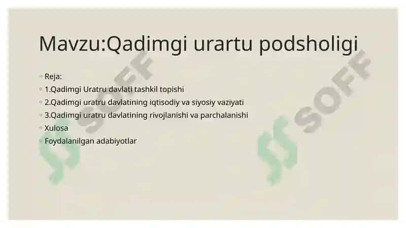 Qadimgi urartu podsholigi 2