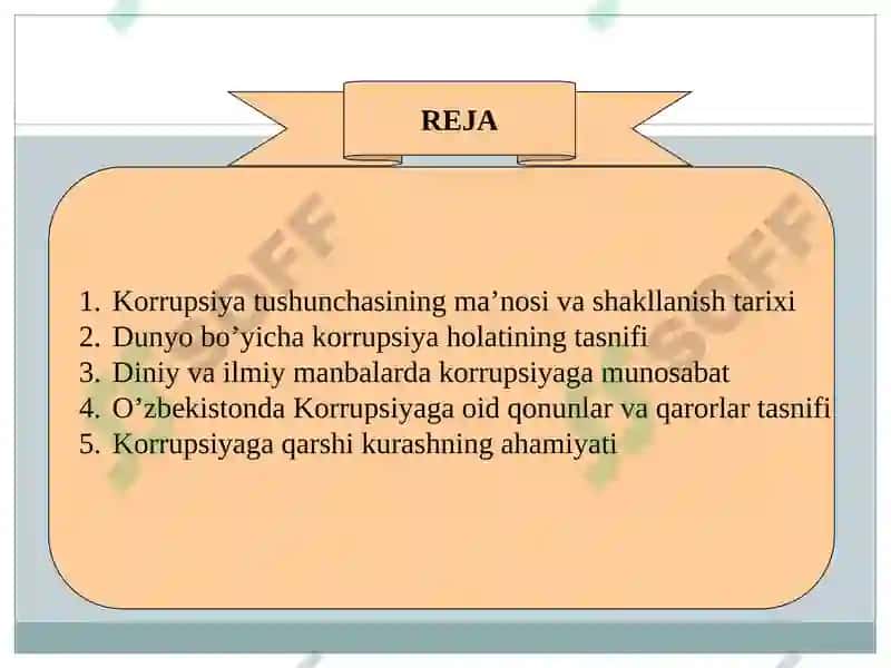 Korrupsiya va unga qarshi kurash 2