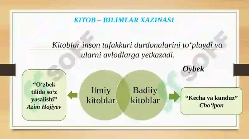 Kitob apparati bilan ishlash 2