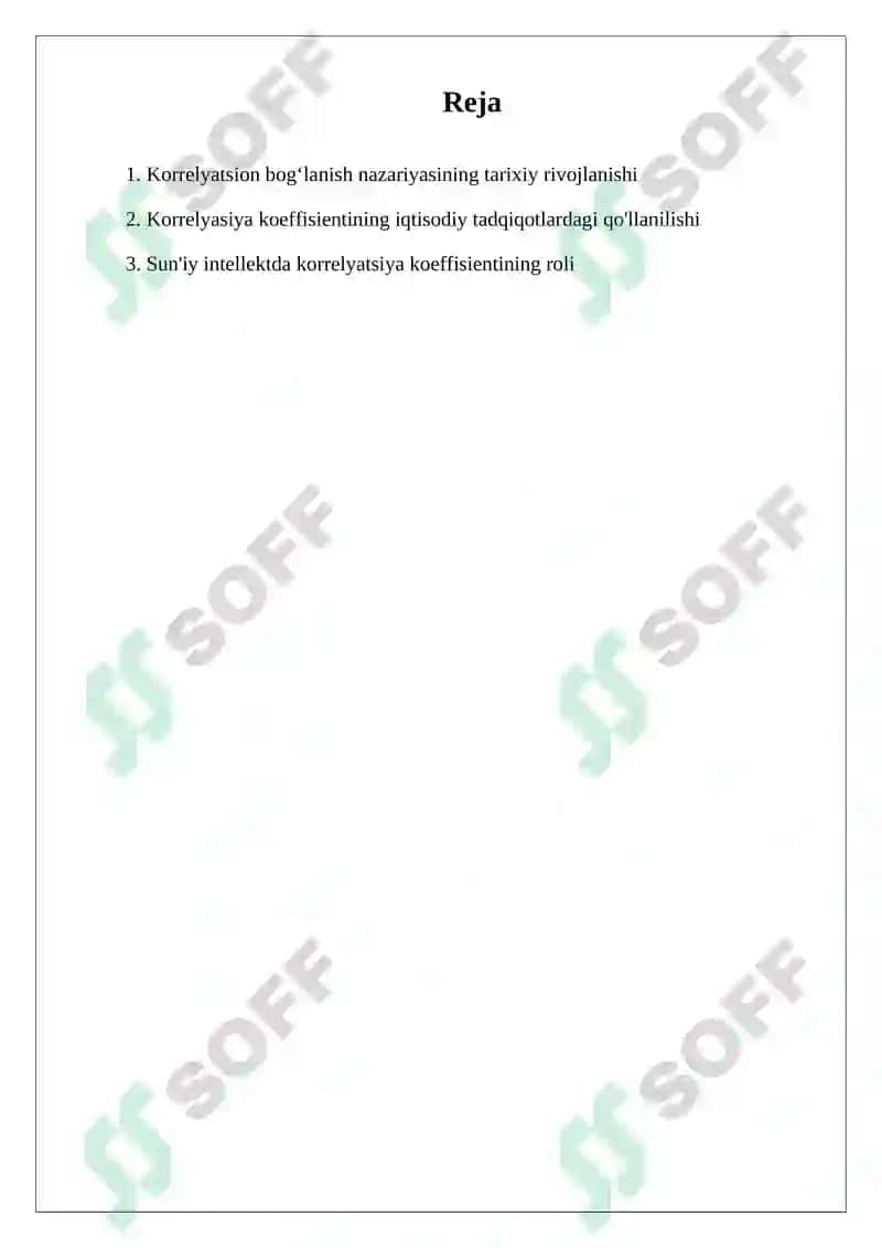 Korrelyatsion bogʻlanish va korrelyasiya koeffisienti 2