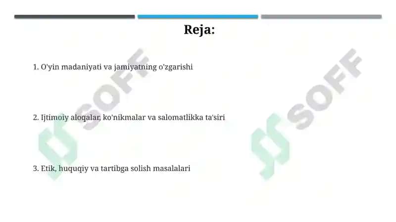 O’yinlar ijtimoiy faoliyat sifatida kompyuter va virtual o’yinlarning asoratlari 2
