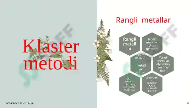 Geografiya o’qitish metodikasi 2