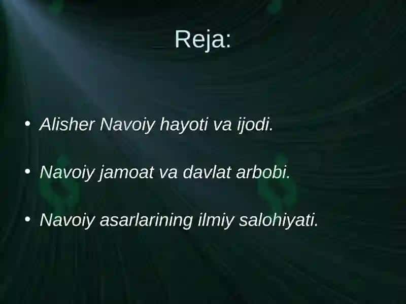Alisher Navoiy hayoti va ijodi 2